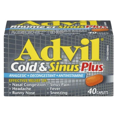 Advil Cold & Sinus Plus Analgesic + Decongestant + Antihistamine