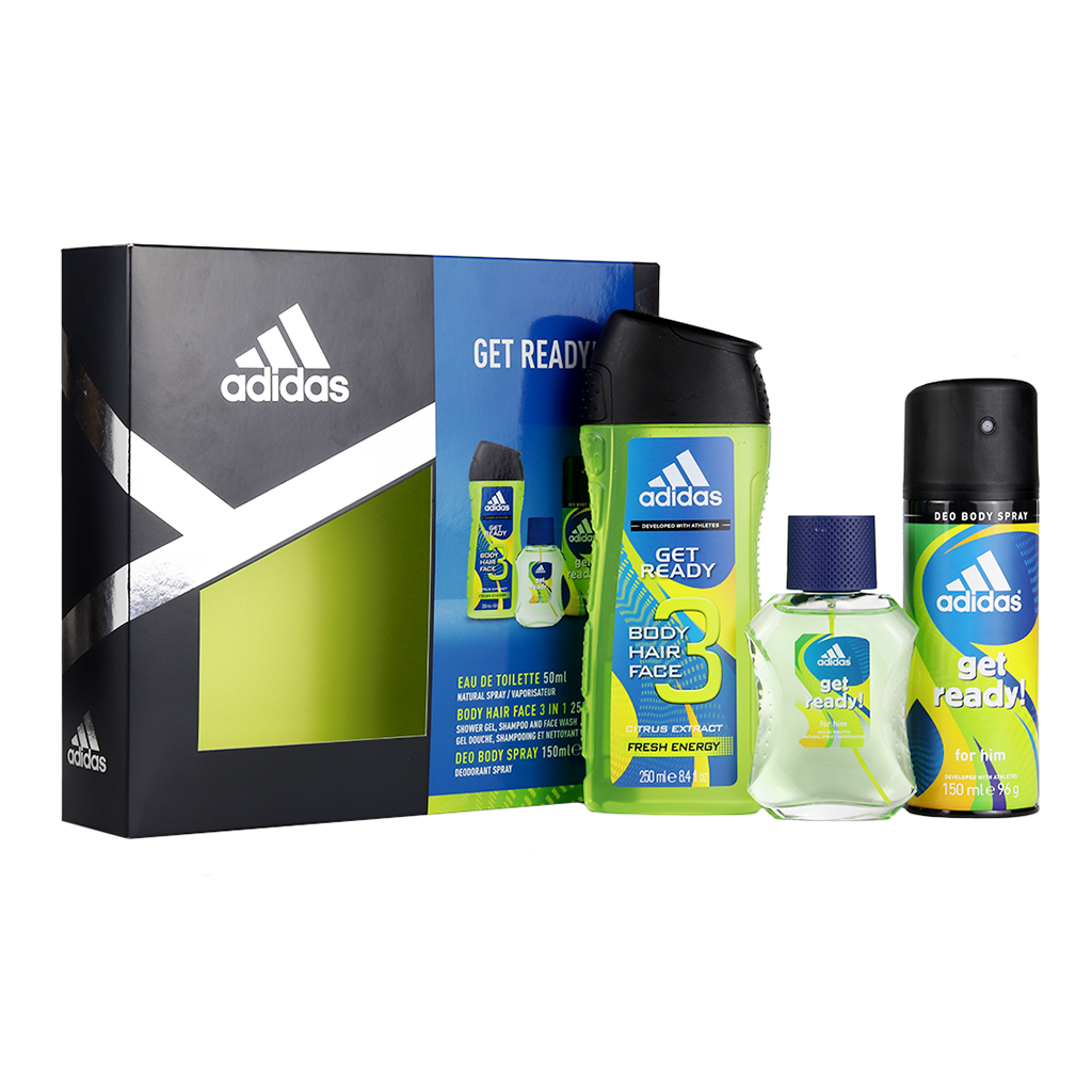 Adidas Get Ready Gift Set Eau De Toilette