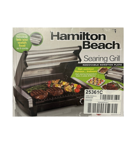 Searing Grill with Viewing Window and Removable Plates Model: 25361C