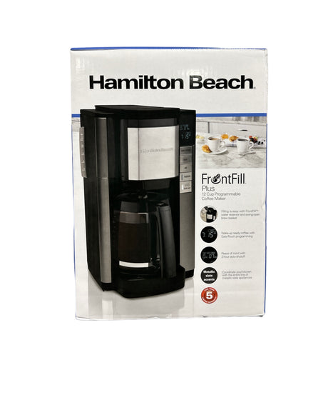 FrontFill Plus Programmable Coffee Maker 12-Cup - Black/Stainless Steel Model: 46382C