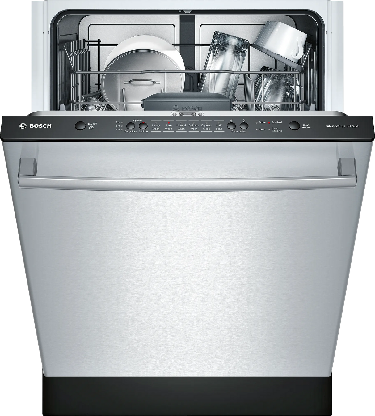 Ascenta Top Control 24-in Built-In Dishwasher (Stainless Steel) ENERGY STAR, 50-dBA SHX3AR75UC