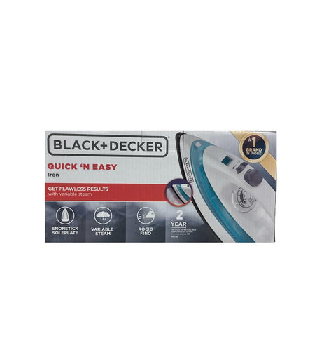 QUICK'N EASY Steam Iron Model: IRBD100