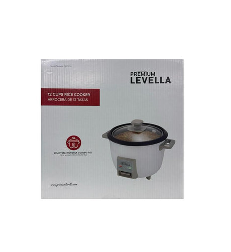 Premium Levella 12-Cup Rice Cooker Model: PRC1238