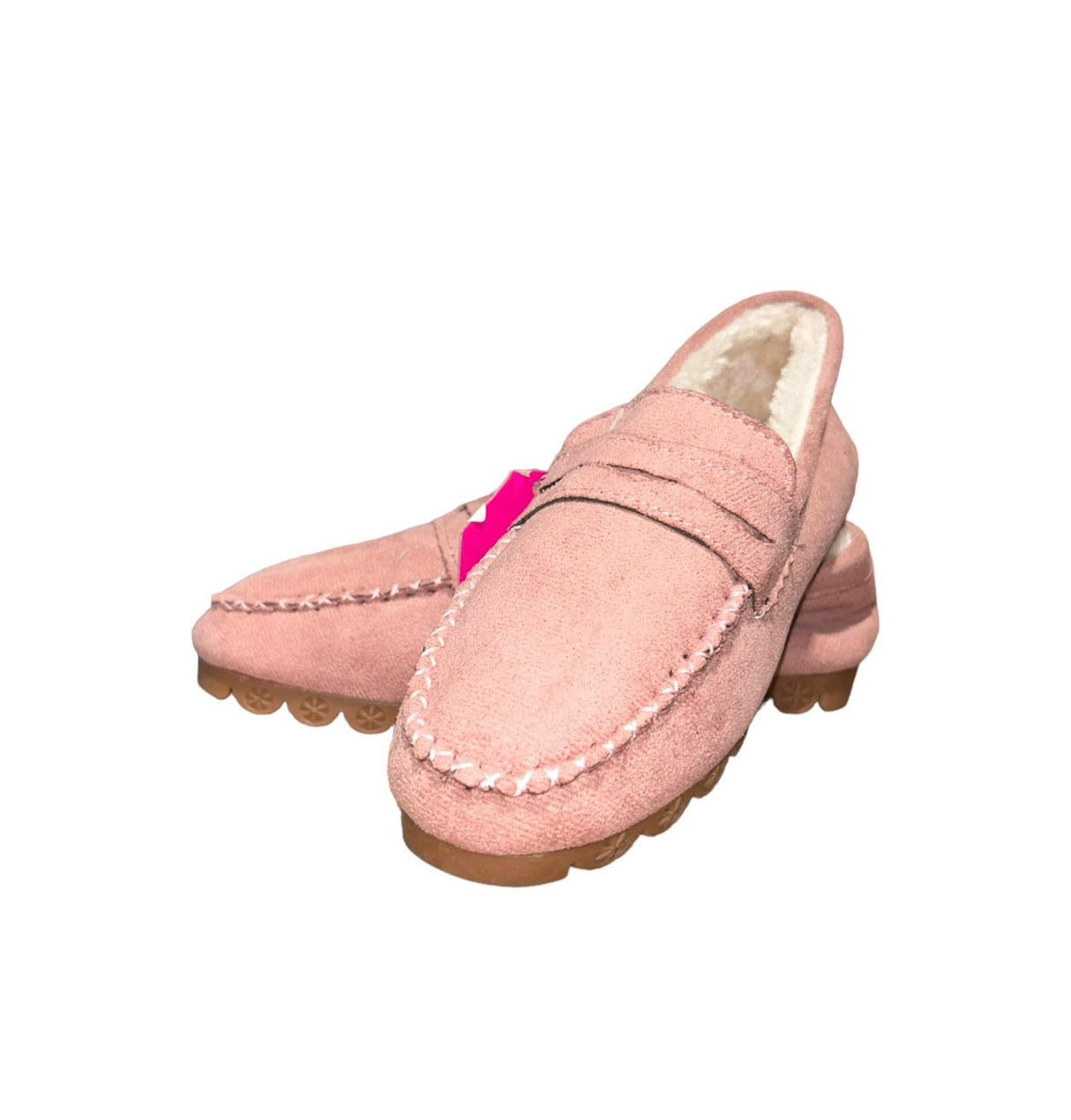Alina's Exclusives Youth Winter Loafers Dark Pink