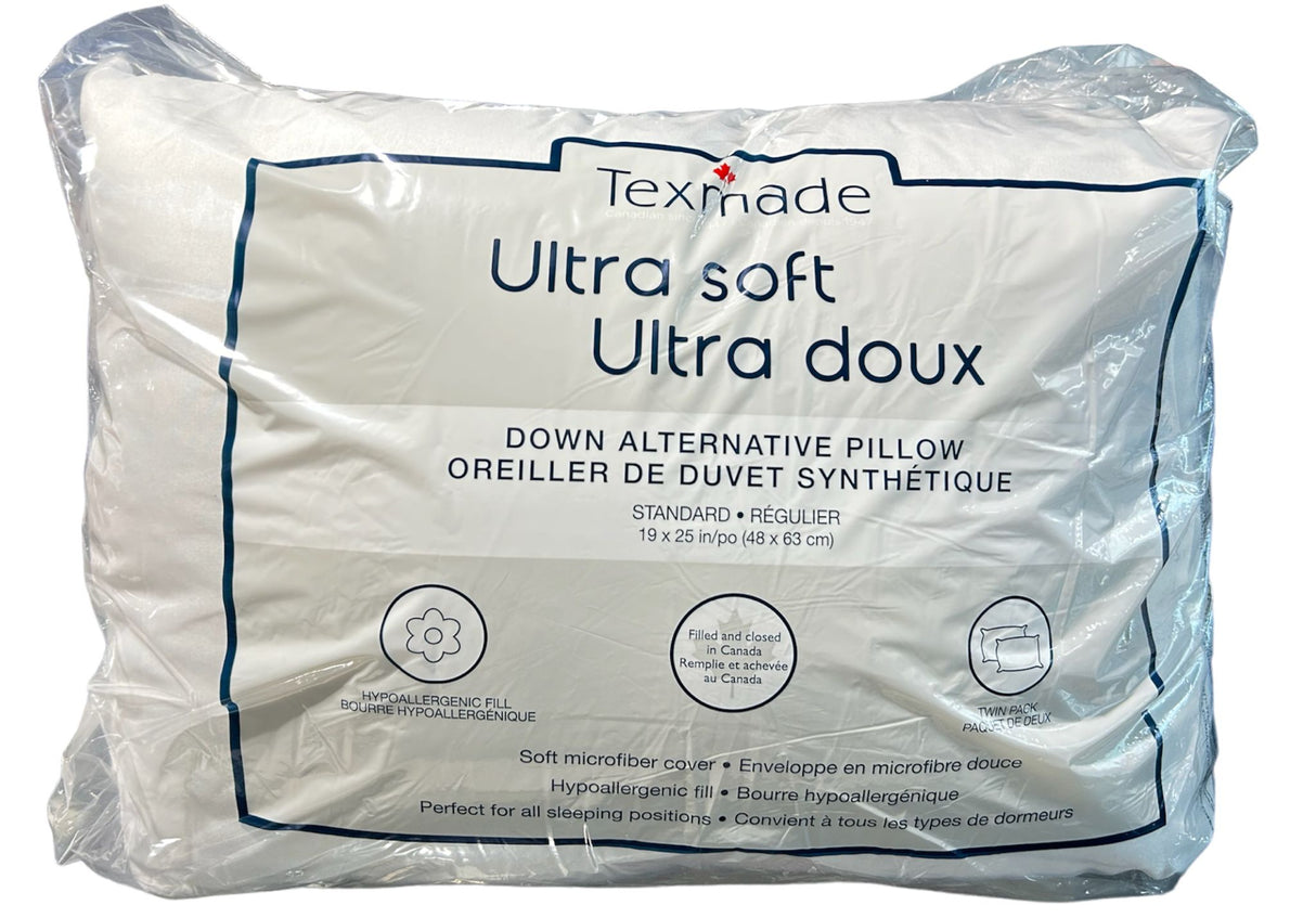 Texmade Ultra Soft Pillow Std (2pk)