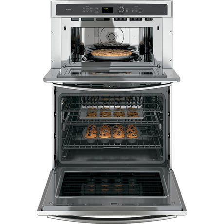6.7 Cu. Ft. Built-In Combination Convection Microwave/Convection Wall Oven Stainless Steel PT7800SHSS