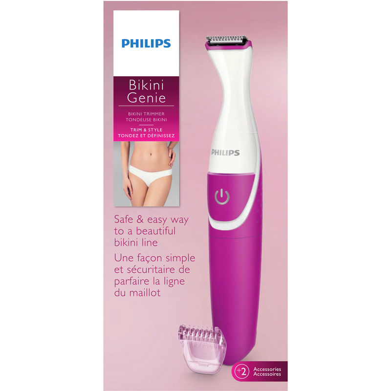 Philips BikiniGenie cordless Women's Trimmer for bikini line, wet or dry, Model: BRT381/15