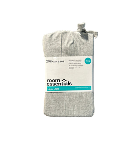 Room Essentials Easy Care Solid Pillowcase 2 piece Set - AGSWHOLESALE