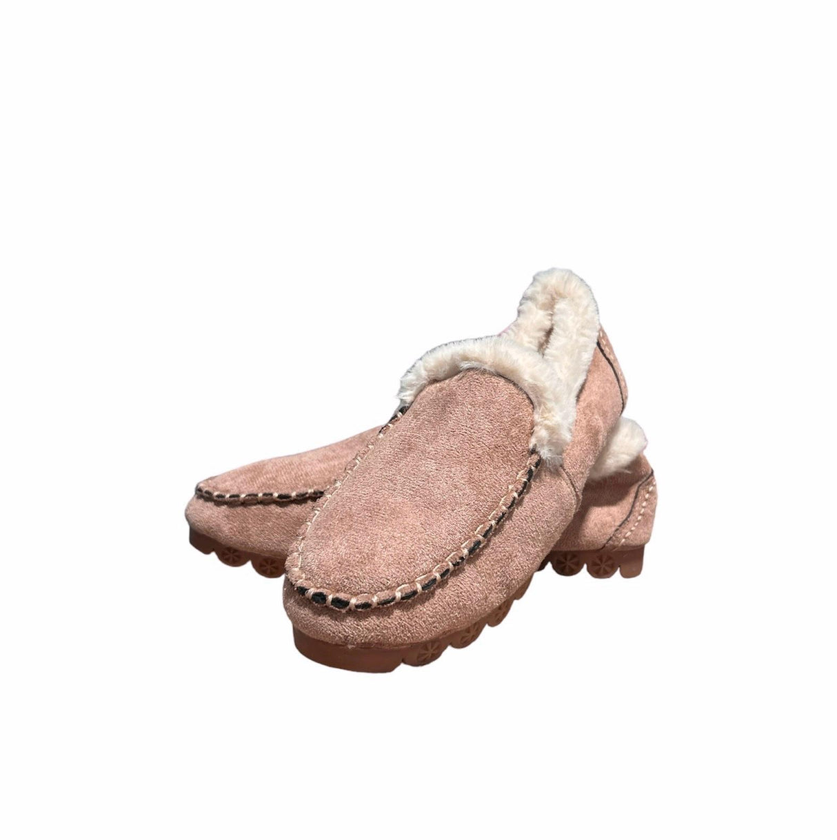 Alina's Exclusives Youth Winter Loafers Pink