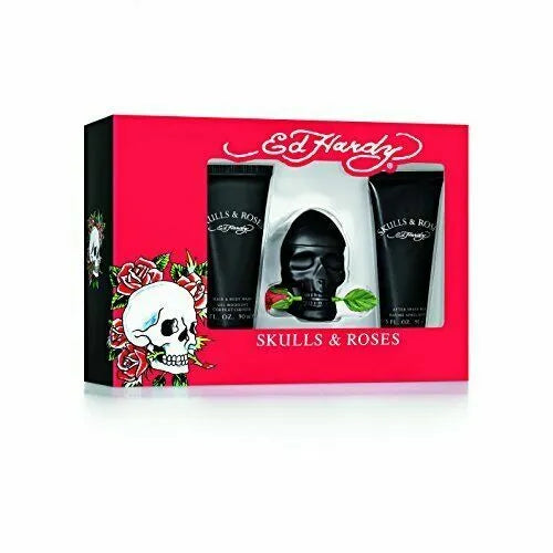 Ed Hardy Skulls & Roses Eau De Toilette gift set - AGSWHOLESALE