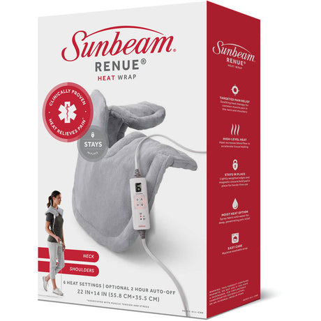 Sunbeam Renue Neck and Shoulder with XpressHeat Pad - AGSWHOLESALE